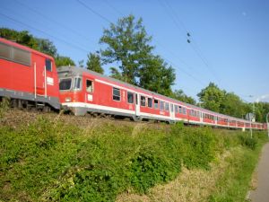 DB-Silberlinge auf Frankenbahn
