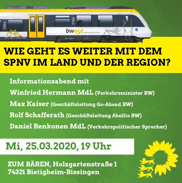 Sharepic Infoabend SPNV 25.03. Bietigheim-Bissingen